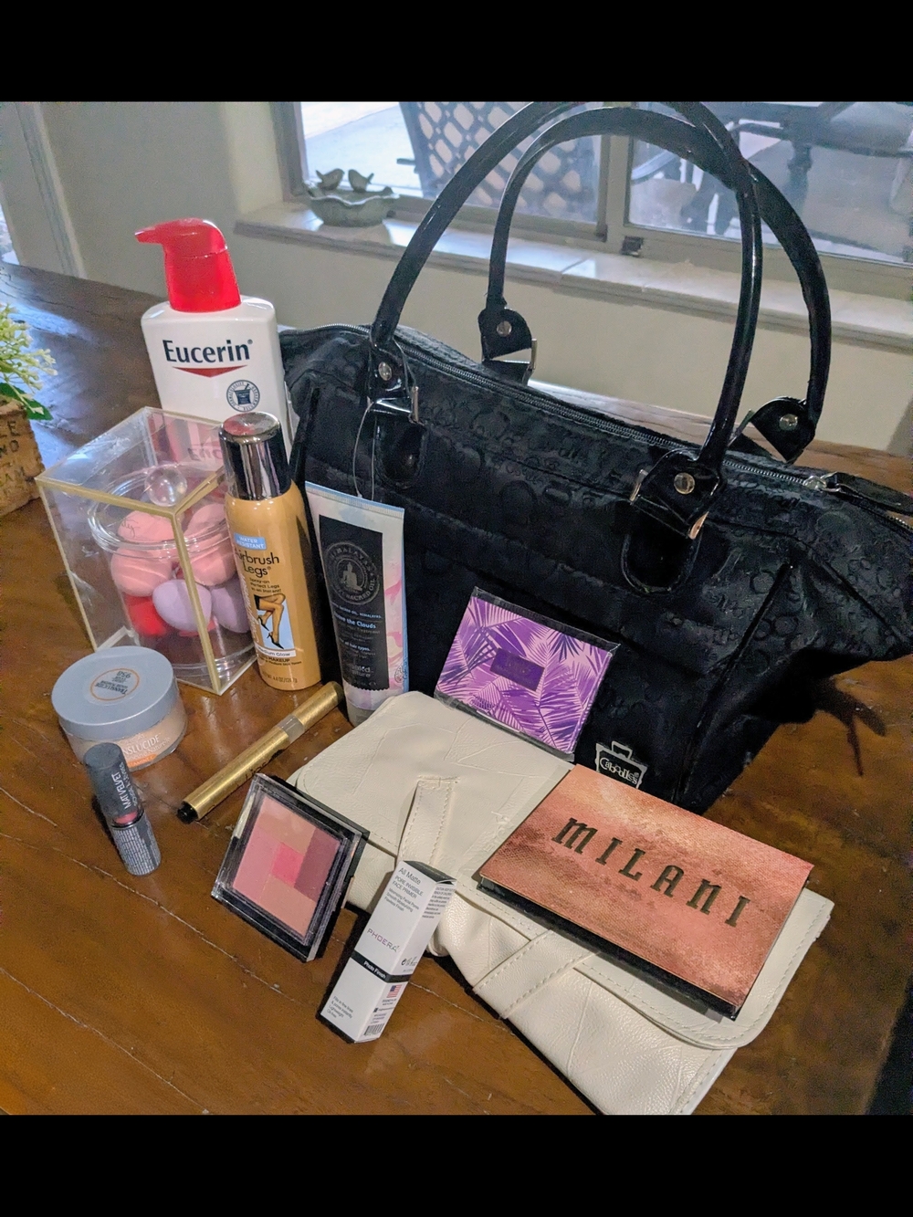 Black Caboodle Envy Makeup Bag & Addl Makeup Brush Holder With Beauty Bundle - Picture 3 of 13